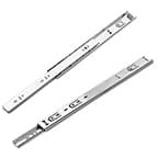 Pro Value Series 3/4 Extension Hold-In Ball Bearing Drawer Slide, Unhanded Side Mount Zinc
