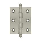 Deltana Free Swinging  Full Mortise Hinges, Screw-on Polished Nickel - CH2520U14