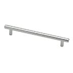 Pro Value Steel 6-5/16" (160 mm) Center to Center Polished Chrome Pull, STBAR160-PC
