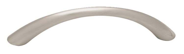 Pro Value Steel 3-3/4" (96 mm) Center to Center Satin Nickel Pull, STTAPERBOW96-SN