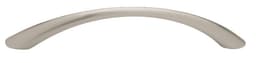 PRO Value Steel Series 5-1/16" (128 mm) Center to Center Satin Nickel Pull, - STTAPERBOW128-S