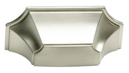Cup Pull, 3 in (76 mm) Center to Center - Satin Nickel, Empire by Schaub | 878-15