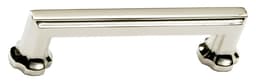 Empire Series, Zinc Die Cast Pulls 4" c/c, Polished Nickel Finish