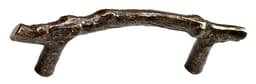 4" Cast Bronze Mountain Twig Pull, Antique Bronze
