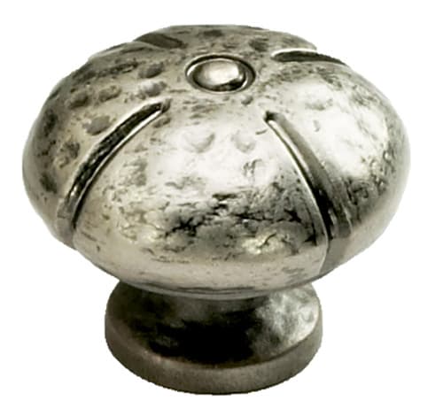 Schaub Siena Series Vibra Nickel 1-3/8" (35 mm) Diameter Knob, - 250-VN