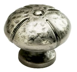Schaub Siena Series Vibra Nickel 1-3/8" (35 mm) Diameter Knob, - 250-VN
