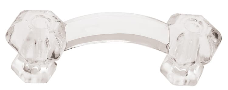 Liberty Design Facets Series 3" (76 mm) Center to Center Clear Pull, - PN0300-CLR-C