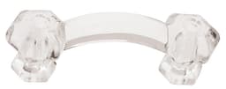 Liberty Design Facets Series 3" (76 mm) Center to Center Clear Pull, - PN0300-CLR-C