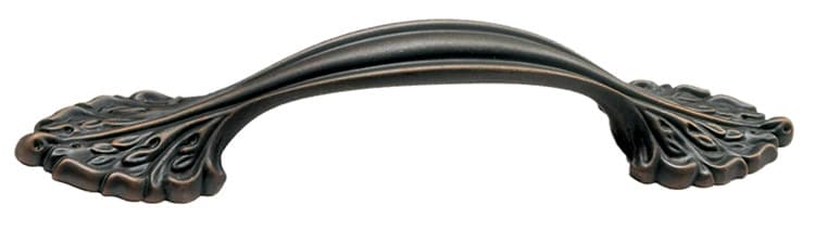 Corinthian Series, Solid Brass Pulls 3-3/4" c/c, Ancient Bronze Finish