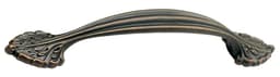Corinthian Series, Solid Brass Pulls 6" c/c, Ancient Bronze Finish