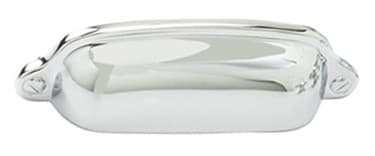 Cup Pull, 3" (76 mm) Center to Center - Polished Nickel, Country by Schaub | 743-PN