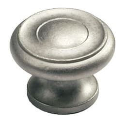 Schaub Traditional Designs Series Distressed Nickel 1-1/2" (38 mm) Diameter Knob, - 704-DN