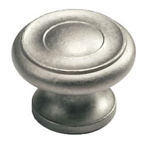 Schaub Traditional Designs Distressed Nickel 1-1/2" (38 mm) Diameter Knob, 704-DN