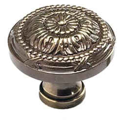 Schaub Versailles Series Antique Light Polish 1-1/2" (38 mm) Diameter Knob, - 752-ALP