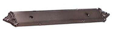 Schaub Versailles Backplate/Pull 3-3/4" (95mm) Center to Center Oil Rubbed Bronze, 763-10B