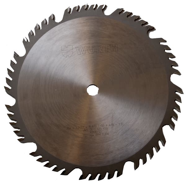 Würth 10" Diameter with 5/8" Arbor 50 Tooth ATB Ripping / Crosscut Saw Blade, 0611625450961 1