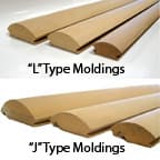 97" x 3" Radius MDF L-Molding, 3L34