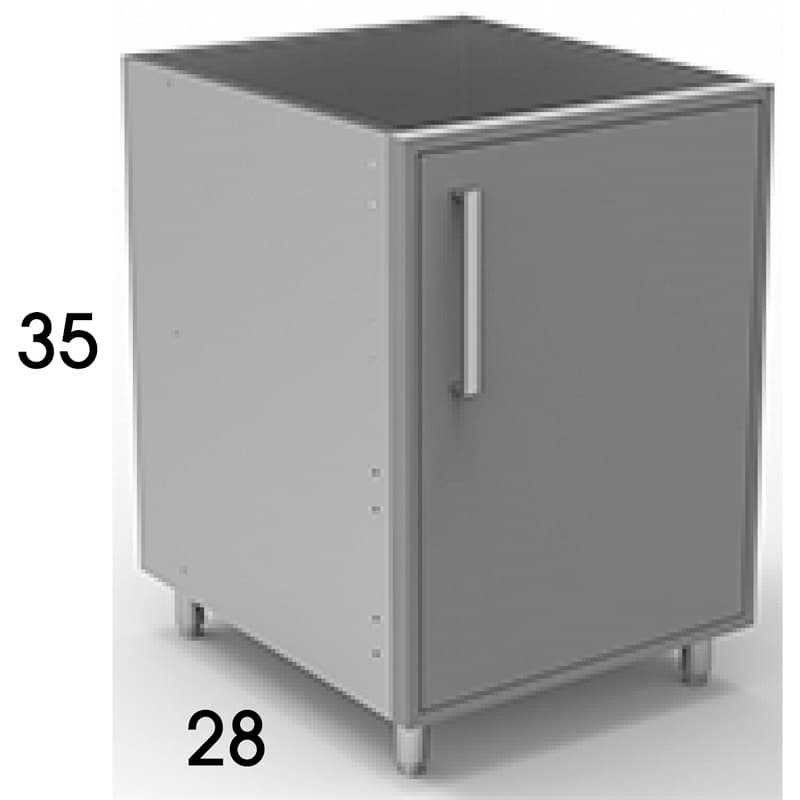 Endurance Series Finished Side Panel Outdoor Cabinetry, Ash 28"W x 35"H - Wolf 3031046