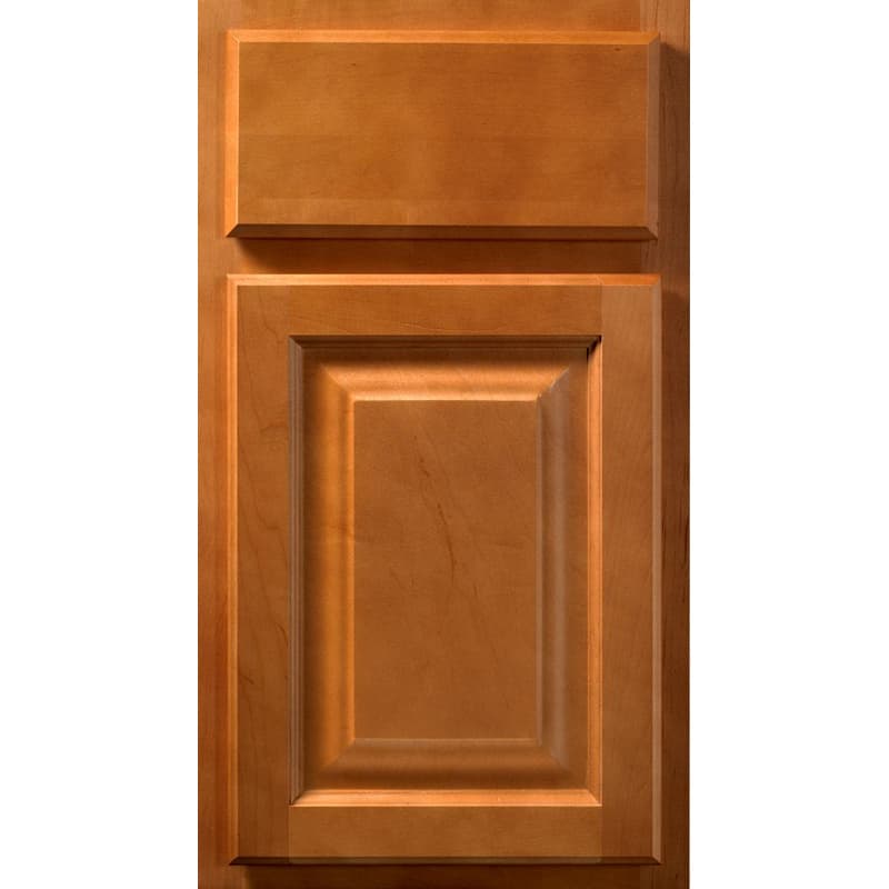 Classic Series Finished Refrigerator Panel Saginaw Door Style, Honey 30"W x 3/4"D x 96"H