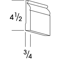 Classic Series Furniture Base Molding Honey, Saginaw - Wolf 1205529