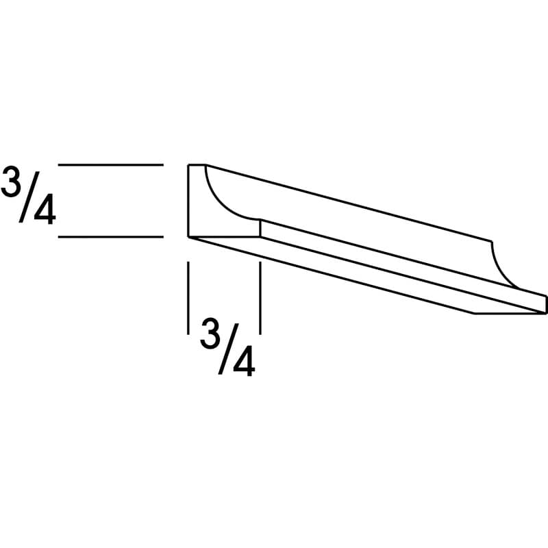 Classic Series Inside Corner Molding Honey, Saginaw - Wolf 1205524