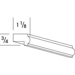 Classic Series Light Rail Molding Honey, Saginaw - Wolf 1205518