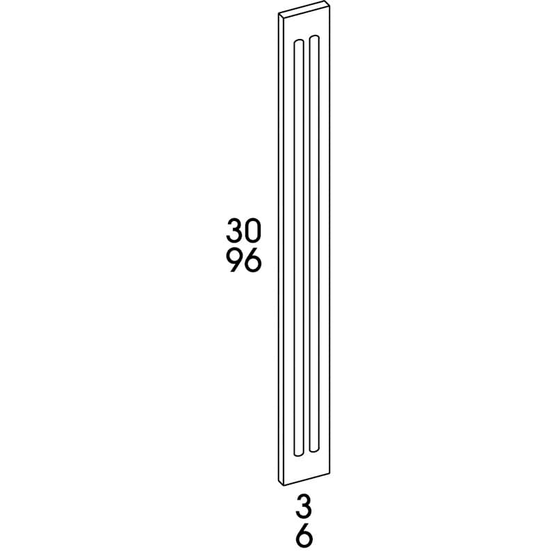 Classic Series Filler Strip Honey, Saginaw Style Maple Stained 3" x 96" - Wolf 1205498
