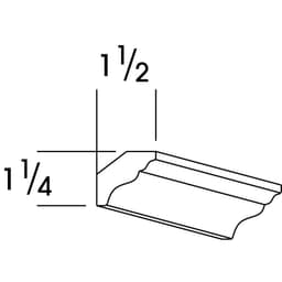 Classic Series Cove Crown Molding Honey, Saginaw - Wolf 1205515