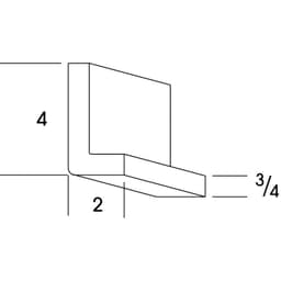 Classic Series Starter Crown Molding Honey, Saginaw - Wolf 1646579