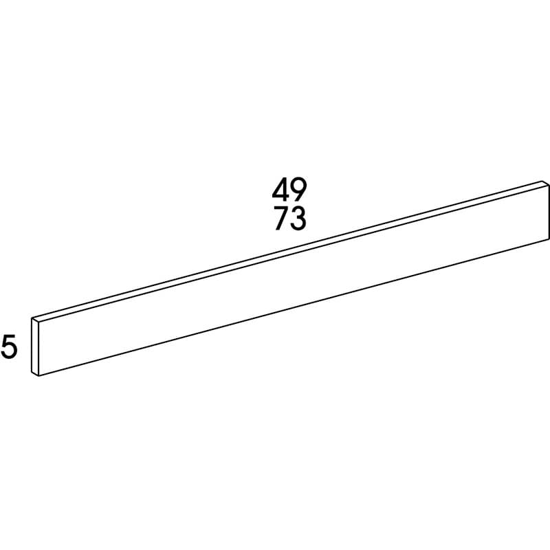 Classic Series Straight Valance, Saginaw Door Style, Honey, 49"W x 5"H