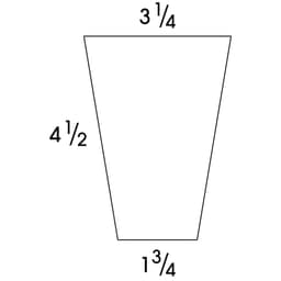 Classic Series Tapered Foot Saginaw Door Style, Honey 2-1/4"W x 4-1/2"H