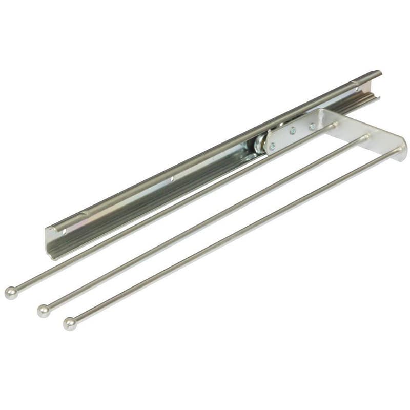Knape and Vogt Anochrome Base Cabinetry Pullout Organizer, 4-13/16"W x 17-3/4"L x 1-5/16"H, - P793 ANO