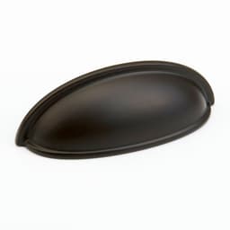 3" Traditional Designs Cup Pull, Oil-Rubbed Bronze, 3-3/4" Length