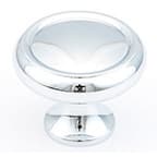 Schaub Traditional Designs Polished Chrome 1-1/4" (32 mm) Diameter Knob, 711-26