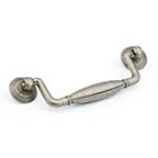 Schaub Drop Handle Centers 5", Vibra Nickel, 258-VN Siena, Zinc Die Cast Pulls
