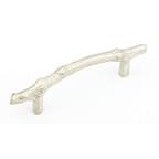 Schaub Theme Handle Centers 4", Antique Silver, 783-AS Mountain, Solid Bronze Pulls