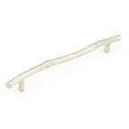 Schaub Theme Handle Centers 12", Antique Silver, 785-AS Mountain, Solid Bronze Pulls