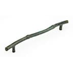 Schaub Theme Handle Centers 12", Verde Imperiale, 785-VI Mountain, Solid Bronze Pulls