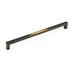 Schaub Plain Handle Centers 18", Antique Bronze, 788-18A-AZ Vinci, Solid Bronze Pulls