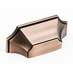 Schaub Cup/ Bin Handle Centers 3", Empire Bronze, 878-EBZ Empire, Zinc Die Cast Pulls
