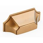 Schaub Cup/ Bin Handle Centers 3", Brushed Bronze, 878-BBZ Empire, Zinc Die Cast Pulls