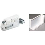 Camar 806 Hanging Rail Bracket with White Cover Cap, 220 lb per pair Right Hand, Screw Mount,806-14-DX