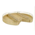 Kidney Shaped Easy Access Corner Pantry with Full Extension Drawer, Omega National