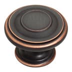 Liberty Cabinet Shop 1-3/8" (35 mm) Diameter Bronze/Copper HighlightsKnob, P22669C-VBC-C