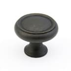 Schaub Traditional Designs Distressed Bronze 1-1/4" (32 mm) Diameter Knob, 711-DBZ