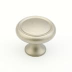 Schaub Traditional Designs Series Distressed Nickel 1-1/4" (32 mm) Diameter Knob, - 711-DN