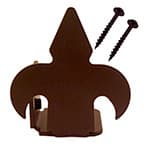 Fleur-Di-Lis Style non-Forged Left Stop for Rolling Barn Doors, Oil Rubbed Bronze