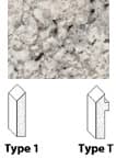 Kuehn Bevel Edge Moldings, Type 1 6697 Argento Romano, Etchings 12' x 1-9/16" x 5/16"