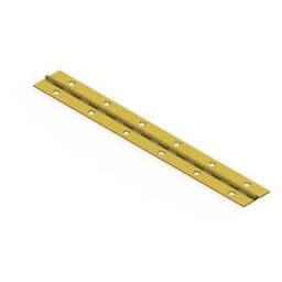 Larsen and Shaw Bright Nickel 1-1/2"x72" Steel Piano Hinge - 1119E07NP