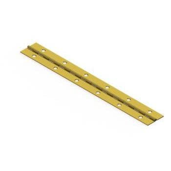 Larsen and Shaw Bright Nickel 1-1/2"x72" Steel Piano Hinge - 1119E07NP